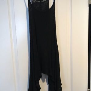 Black skinny strap tank top